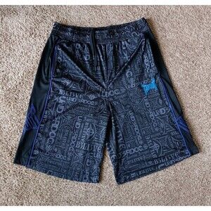 Tapout Shorts Men's 34 Graphic Print Black Drawstring Vintage